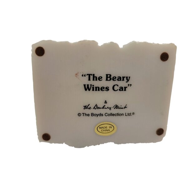 Boyds Collection The Beary Wines Car Figurine By The Danbury Mint - Picture 5 of 5